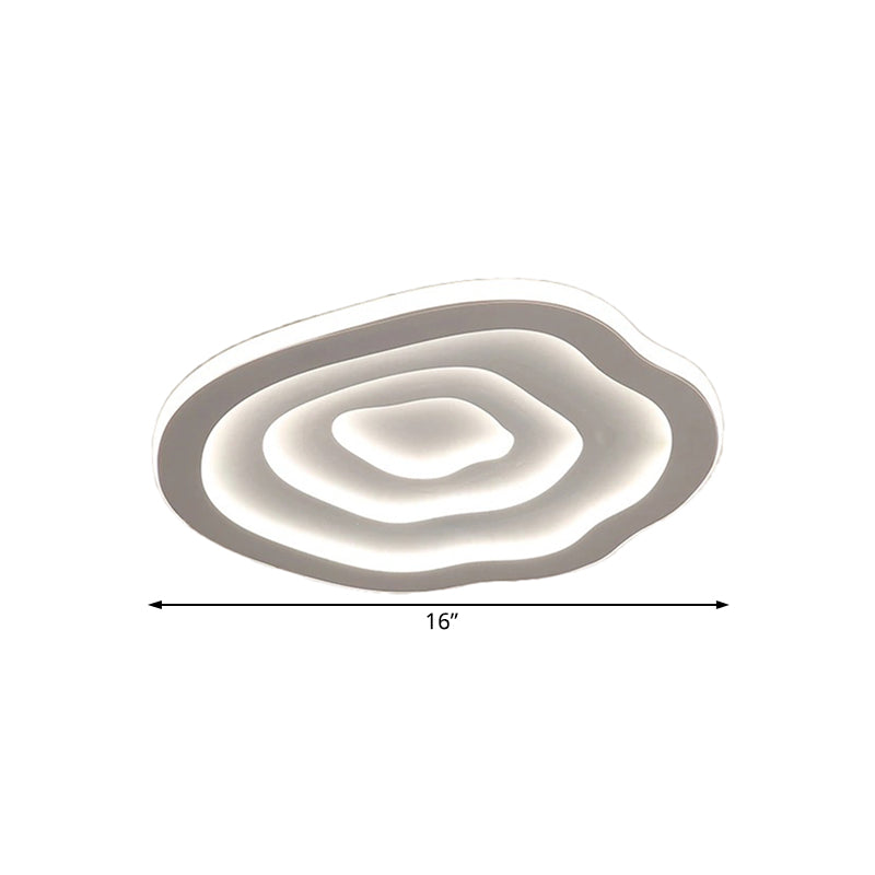 Acryl Plafondlamp Ripple Rond Modern LED Wit Warm of Koel Licht 40/50/60 cm | Sansoti