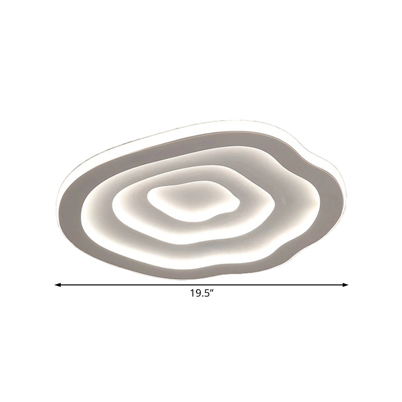 Acryl Plafondlamp Ripple Rond Modern LED Wit Warm of Koel Licht 40/50/60 cm | Sansoti