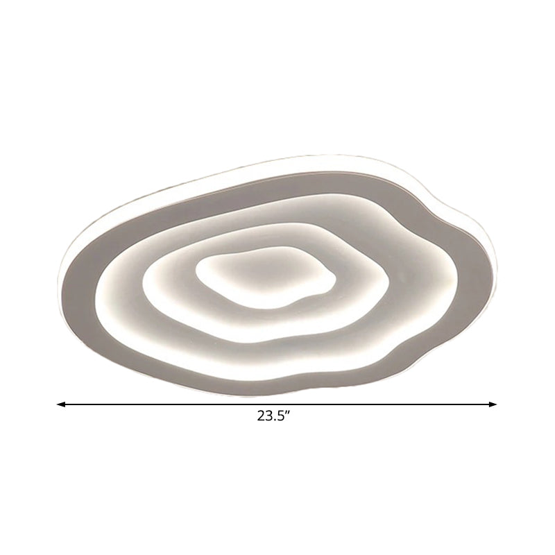Acryl Plafondlamp Ripple Rond Modern LED Wit Warm of Koel Licht 40/50/60 cm | Sansoti