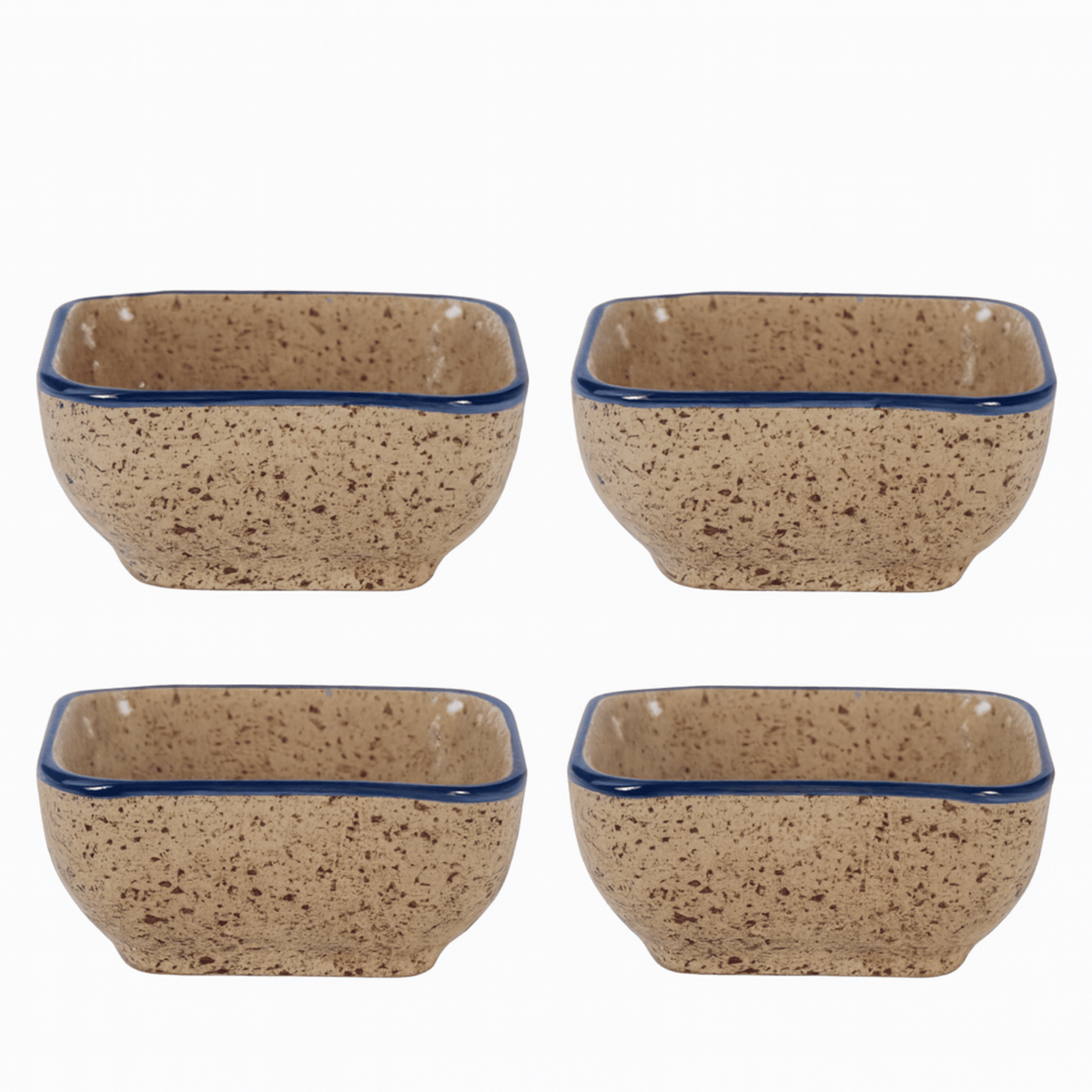 Square Ceramic Sauce Dishes Set of 4 Japanese Style for Soy Sauce, Dipping Sauces, Tapas, Serving, and Side Dishes | Sansoti
