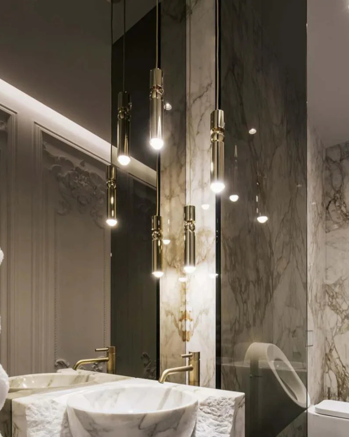 Sculptuurlamp Hanglamp met Vloeiende Vormen Zwart Goud Zilver 1-3-5 Lichtpunten Modern Design Eetkamer Woonkamer Slaapkamer Verlichting | Sansoti