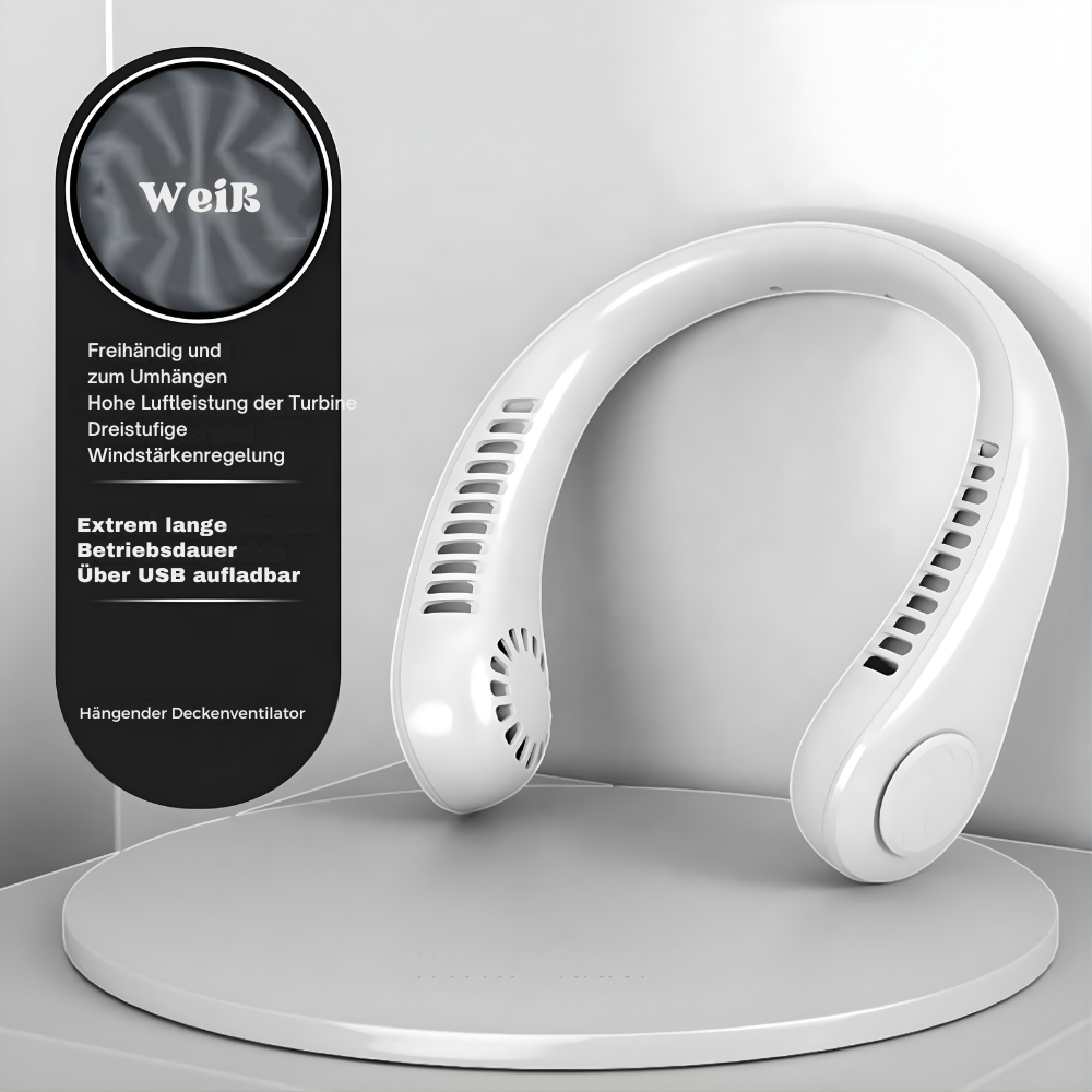 Portable Neck Fan | Rechargeable, Hands-Free, 3 Speeds | Sansoti