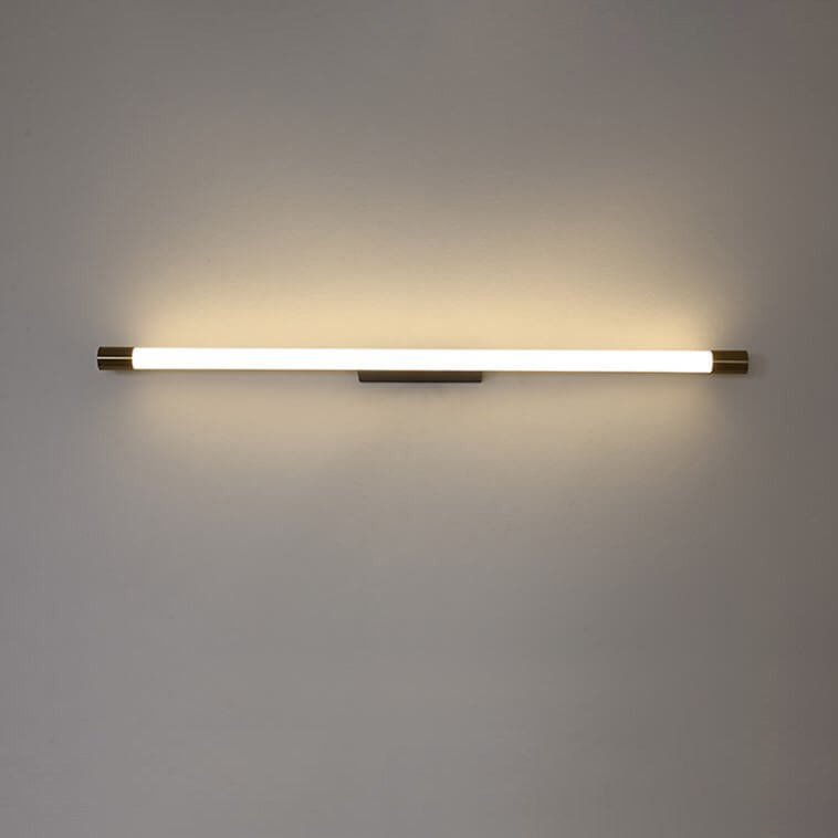 Wandleuchte LED Röhrenförmig Aluminium Schwarz Gold 40cm 60cm 90cm 120cm 150cm Wohnzimmer Schlafzimmer Spiegelleuchte Linienlampe Bad | Restfield