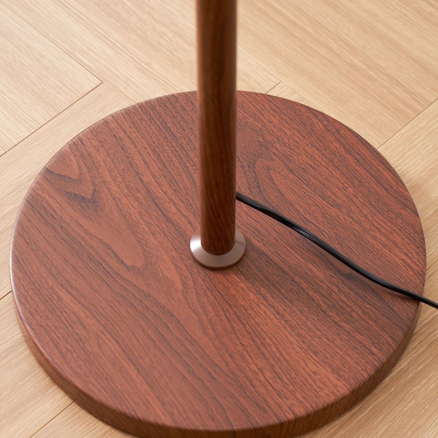 Tavino vloerlamp hout metaal amber woonkamer leeslamp retro design sfeerverlichting moderne staande lamp | Sansoti