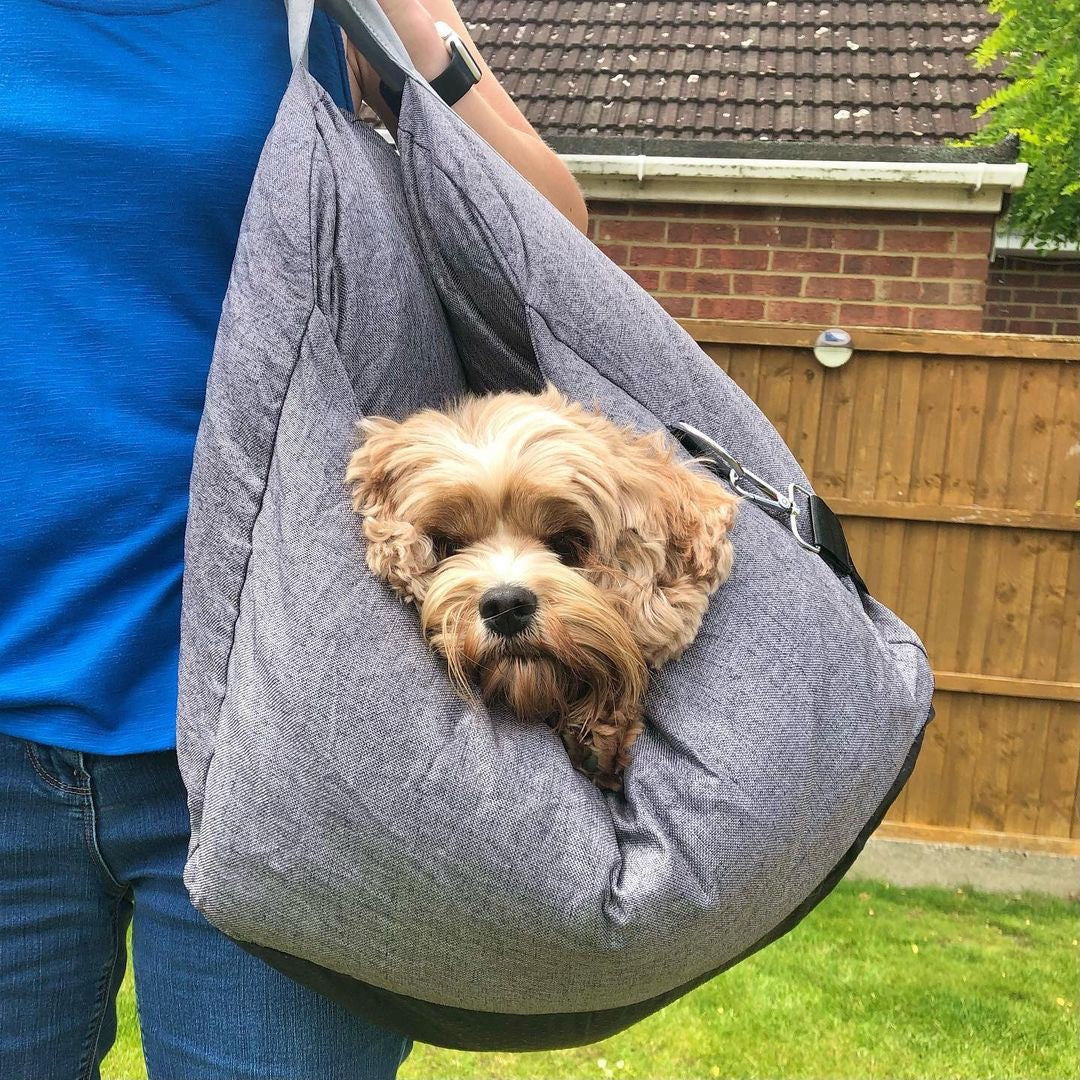 Autostoel Hondenmand First Class - Comfortabel Reiskussen voor Hond of Kat - Verstelbaar Wasbaar Autoreizen | Sansoti