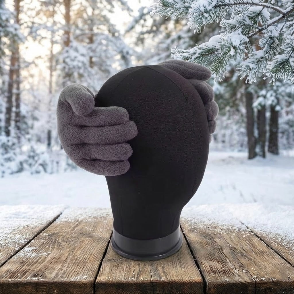 Plüsch-Ohrwärmer „Hand“ Unisex Ohrenwärmer Weiches Winteraccessoire Wärmehalter für Frauen Männer Kinder | Sansoti
