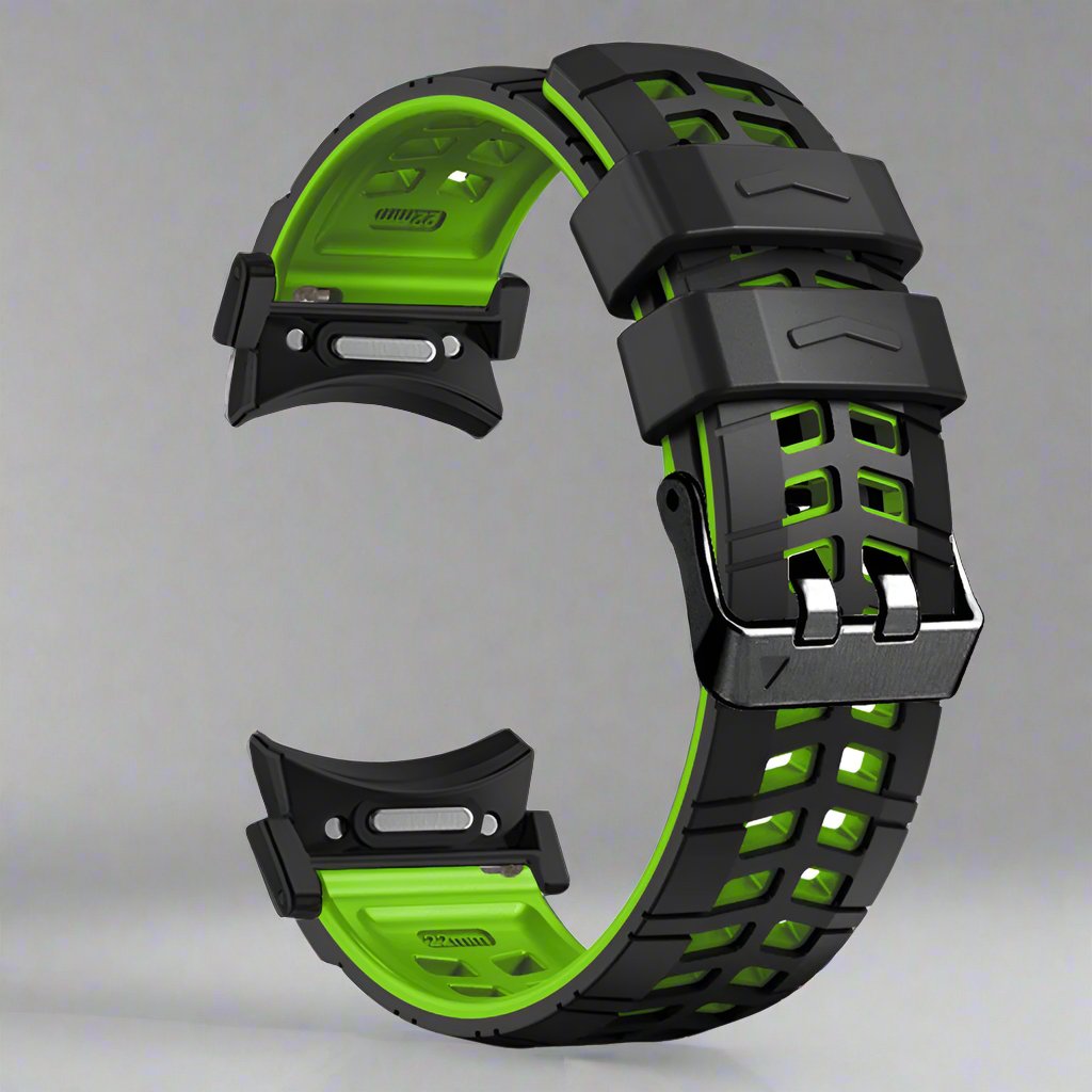 Bracelet de sport en silicone pour montre connectée de 47 mm, noir, orange, gris, rouge, bleu, blanc, vert, réglable et confortable | Sansoti