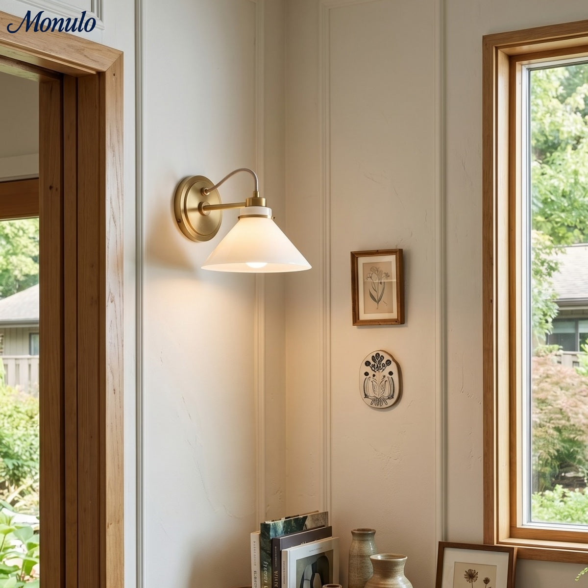 Globe Wandlamp met Gebogen Arm – Moderne Industriële Verlichting voor Badkamer, Slaapkamer en Gang | Sansoti