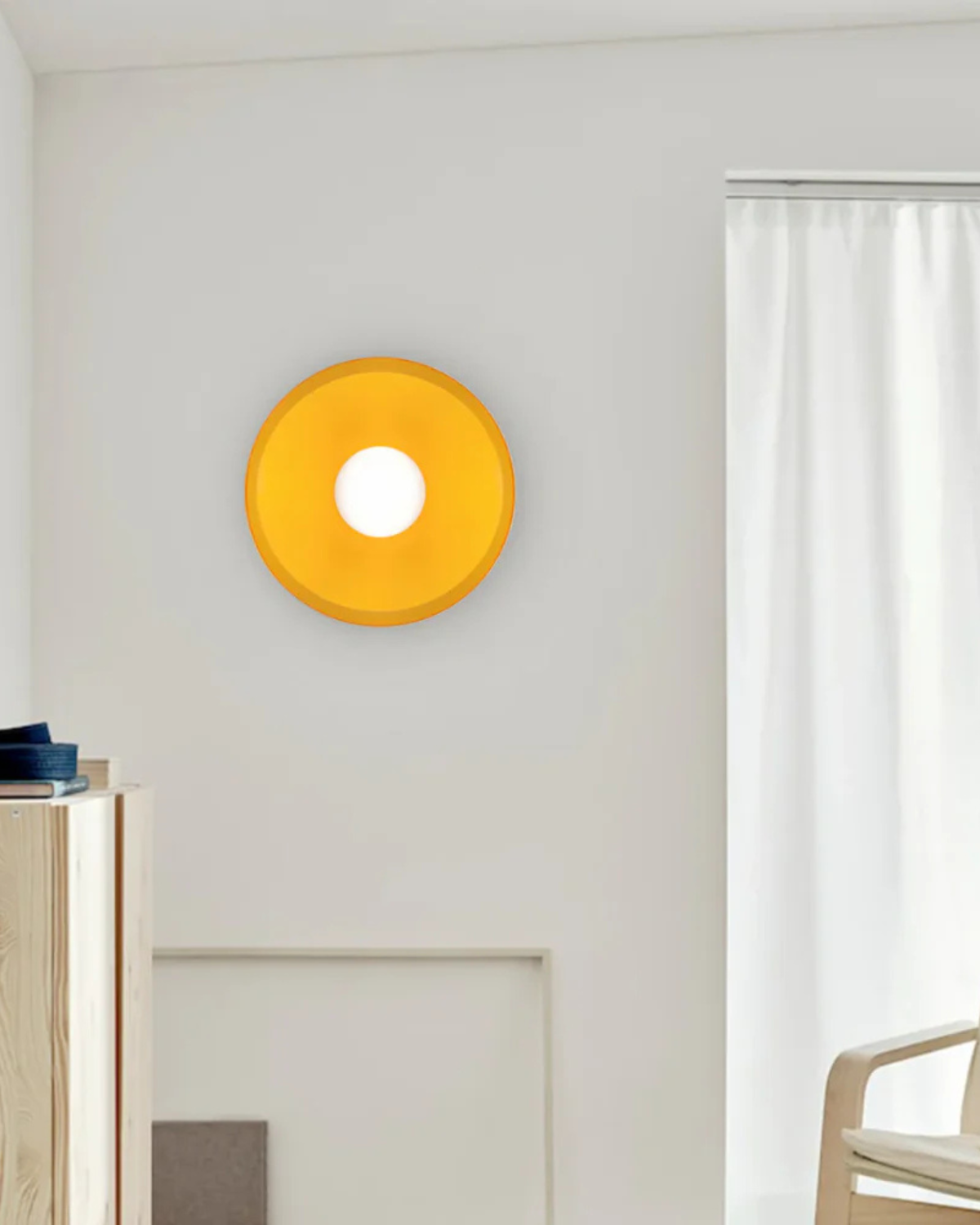 Moderne runde Deckenleuchte aus Glas und Eisen – minimalistische Designlampe für Wohn- und Schlafzimmer mit warmer Lichtfarbe | Restfield