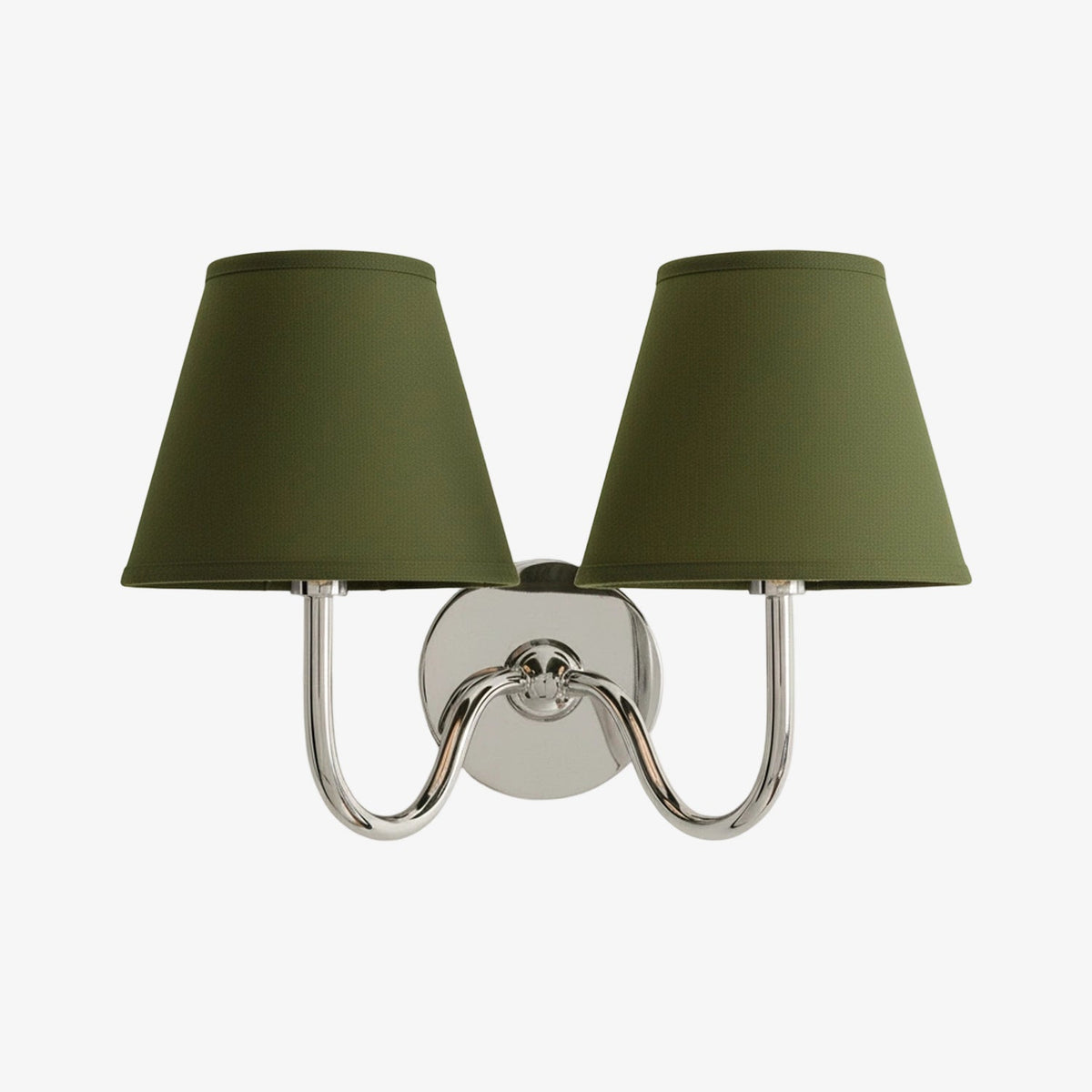Wandlamp Messing met Stoffen Kap Plissé of Glad Wit Rood Groen Blauw Geel Antiek Brons Chroom 1 of 2 Lichtpunten | Sansoti