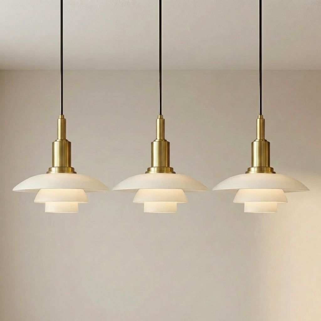Moderne Hängeleuchte mit verstellbaren Lampenköpfen, E27-Fassung, für Esszimmer und Kücheninsel, stimmungsvolle Beleuchtung aus Eisen und Glas | Sansoti