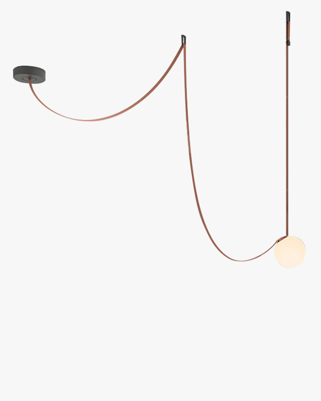Hanglamp Leer Glas Bollen Luxe Verstelbaar Warm Wit Woonkamer Eetkamer | Sansoti