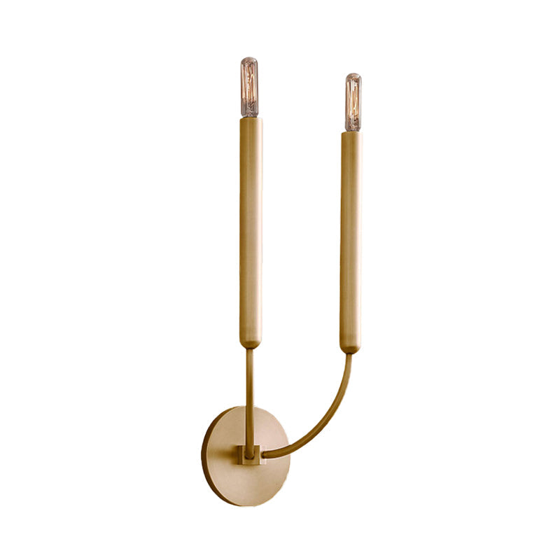 Metalen Buislamp Wandlamp Traditionele Stijl Zwart of Messing voor Eetkamer Woonkamer Hal | Sansoti