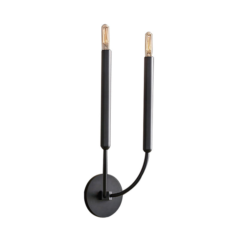Metalen Buislamp Wandlamp Traditionele Stijl Zwart of Messing voor Eetkamer Woonkamer Hal | Sansoti