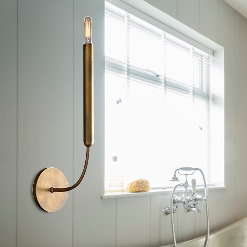 Metalen Buislamp Wandlamp Traditionele Stijl Zwart of Messing voor Eetkamer Woonkamer Hal | Sansoti