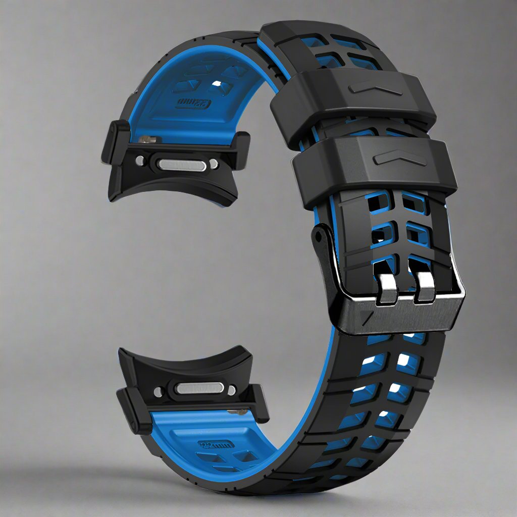 Bracelet de sport en silicone pour montre connectée de 47 mm, noir, orange, gris, rouge, bleu, blanc, vert, réglable et confortable | Sansoti