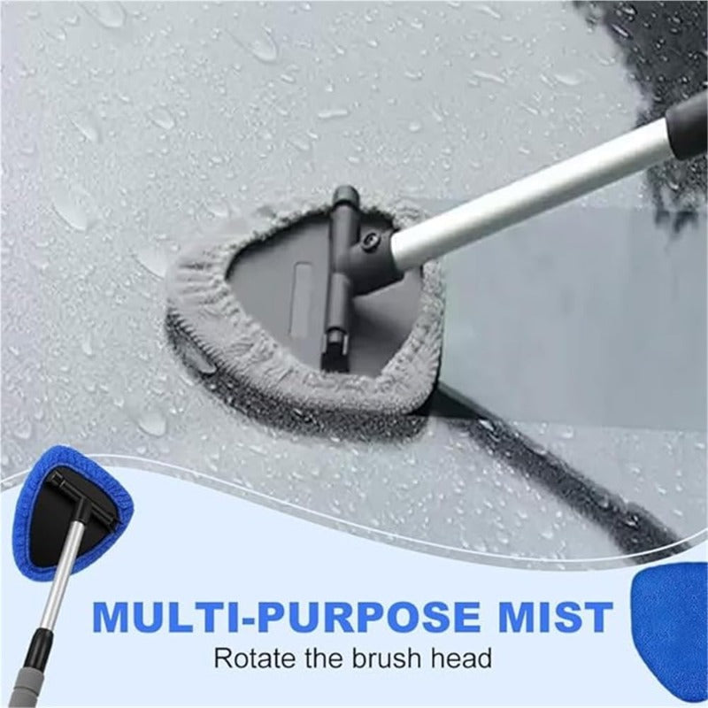 Window Squeegee with Rotating Head and Telescopic Handle PVA Sponge for Car Windows Mirrors Windows Streak-Free | Sansoti