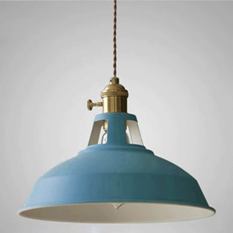 Metalen Hanglamp Industrieel Ø20cm E27 Fitting Vintage Stijl voor Restaurant Eetkamer Woonkamer Verlichting | Sansoti