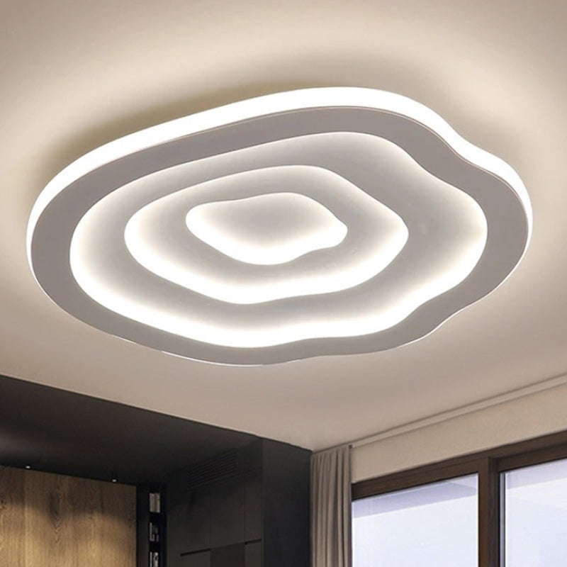 Acryl Plafondlamp Ripple Rond Modern LED Wit Warm of Koel Licht 40/50/60 cm | Sansoti