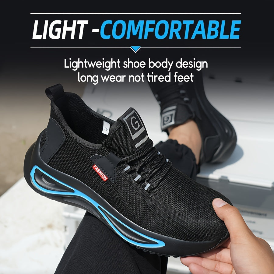 Werkschoenen voor Heren – Lichtgewicht met Stalen Neus en Antislip Zool | Sansoti