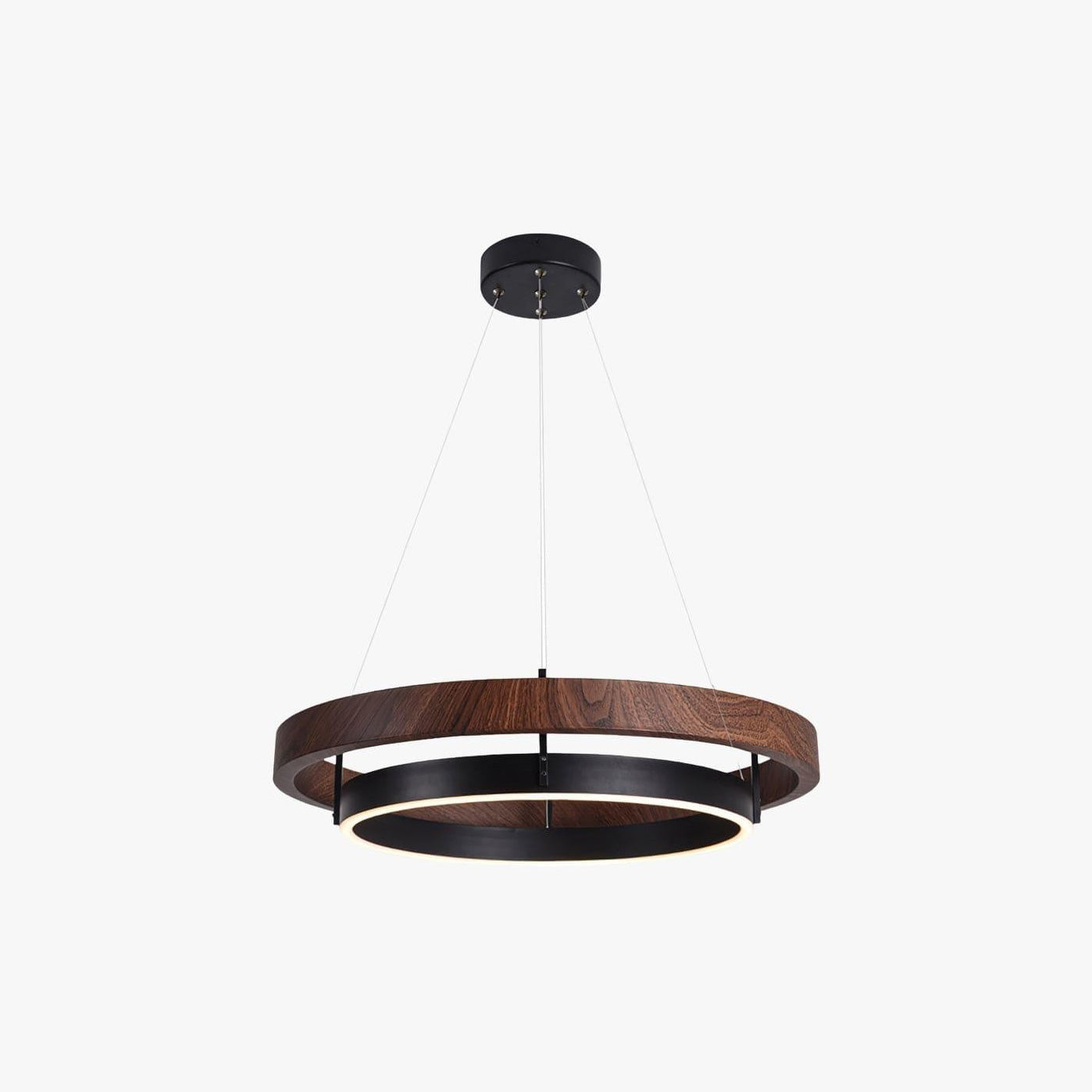 Holz-Ring-Kronleuchter LED Eingebaut Warmweiß Dimmbar Esszimmer Wohnzimmer Deckenlampe Modern Bauernhaus | Restfield