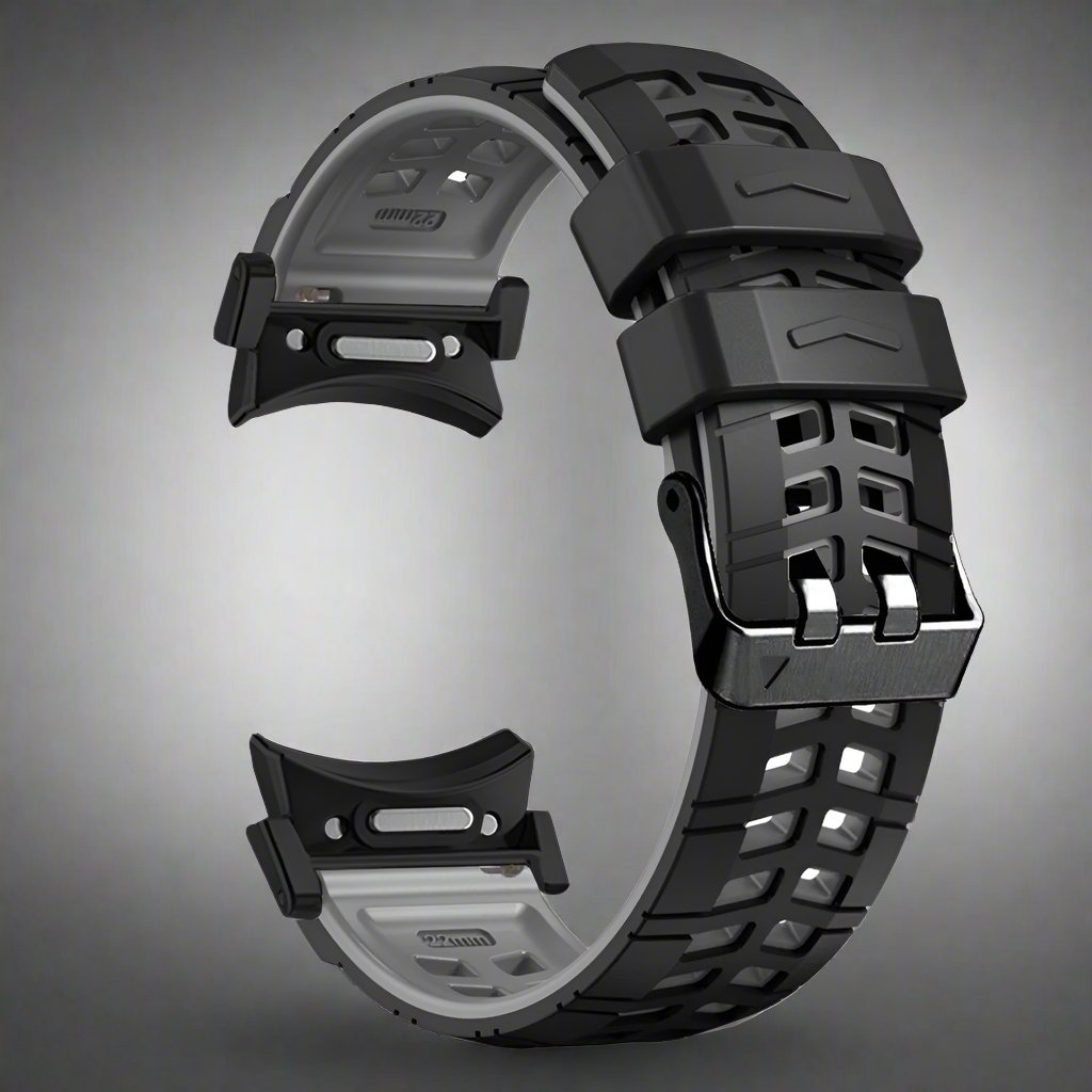 Bracelet de sport en silicone pour montre connectée de 47 mm, noir, orange, gris, rouge, bleu, blanc, vert, réglable et confortable | Sansoti