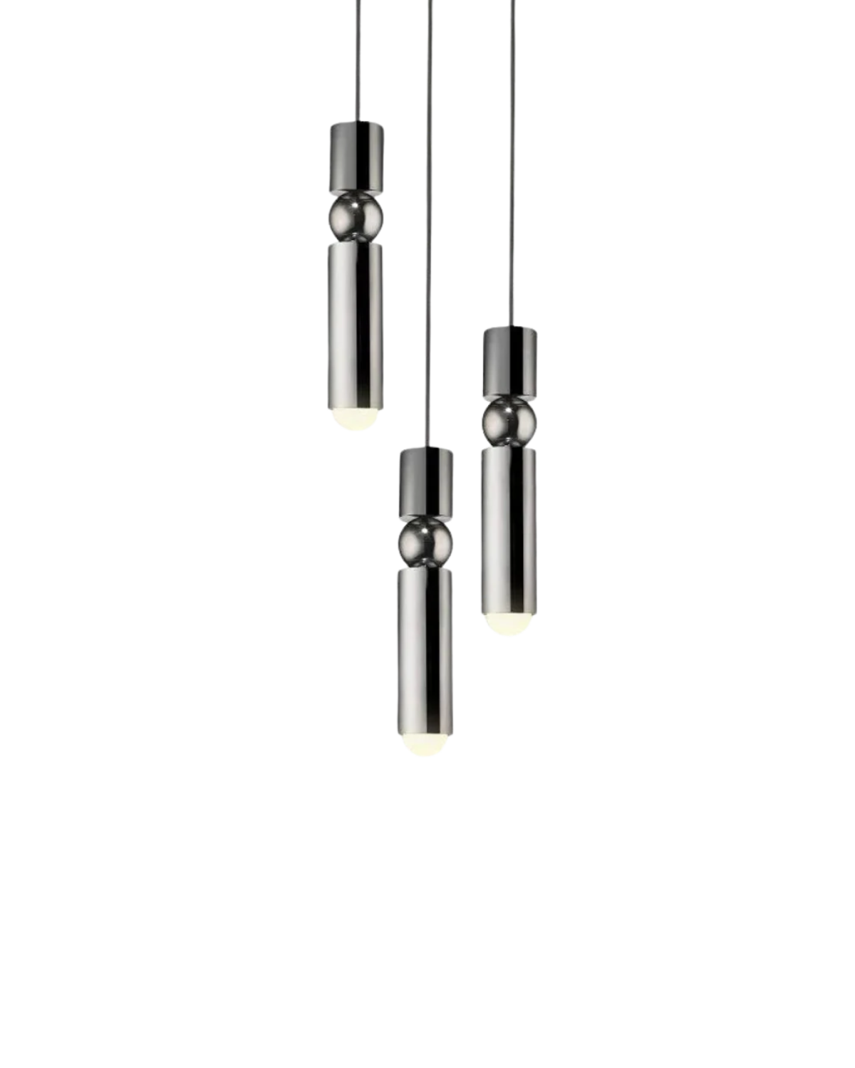 Sculptuurlamp Hanglamp met Vloeiende Vormen Zwart Goud Zilver 1-3-5 Lichtpunten Modern Design Eetkamer Woonkamer Slaapkamer Verlichting | Sansoti