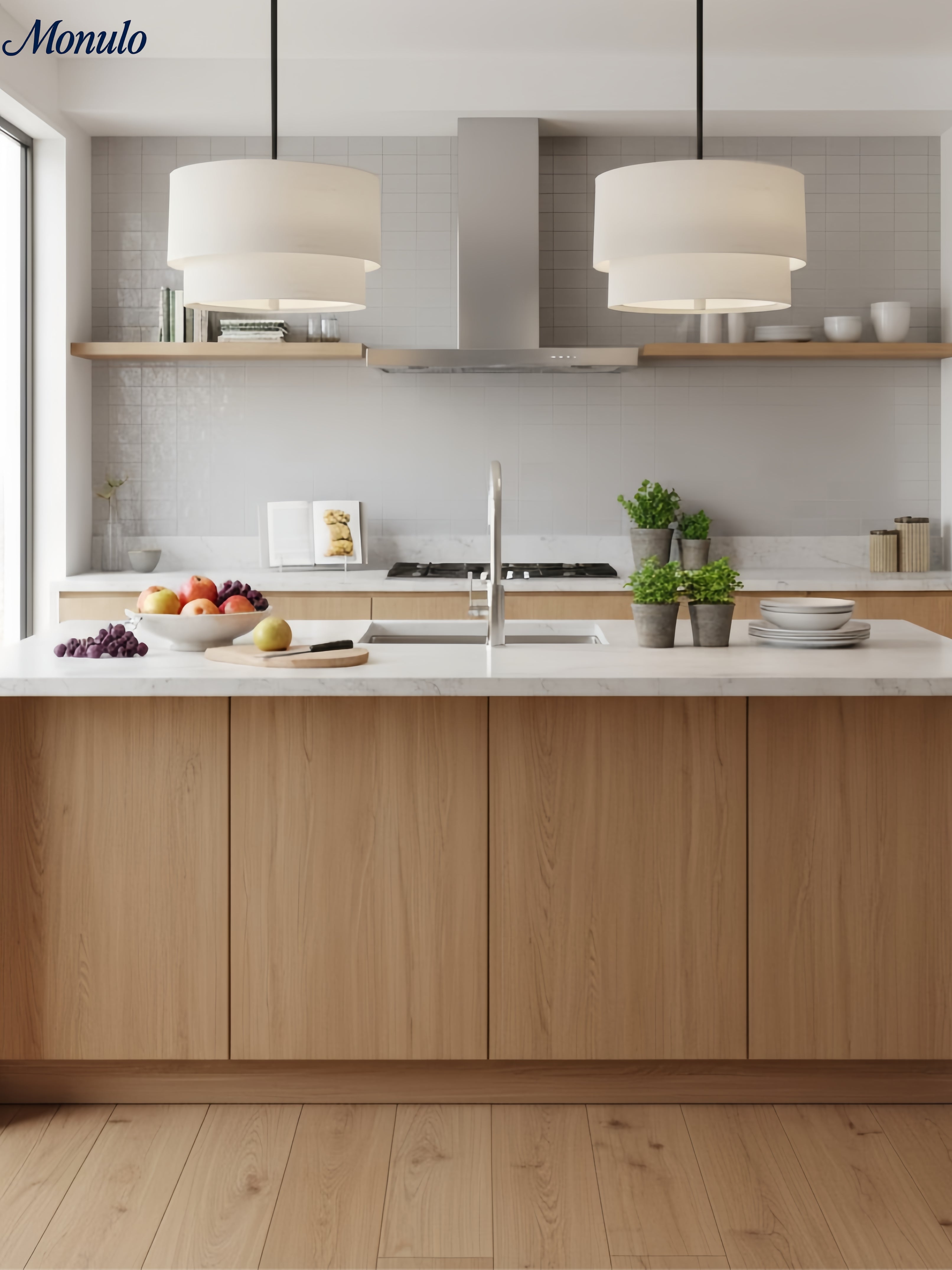 Dubbele Stoffen Drum Hanglamp – Moderne Gelaagde Kap Plafondlamp voor Eetkamer Woonkamer | Sansoti