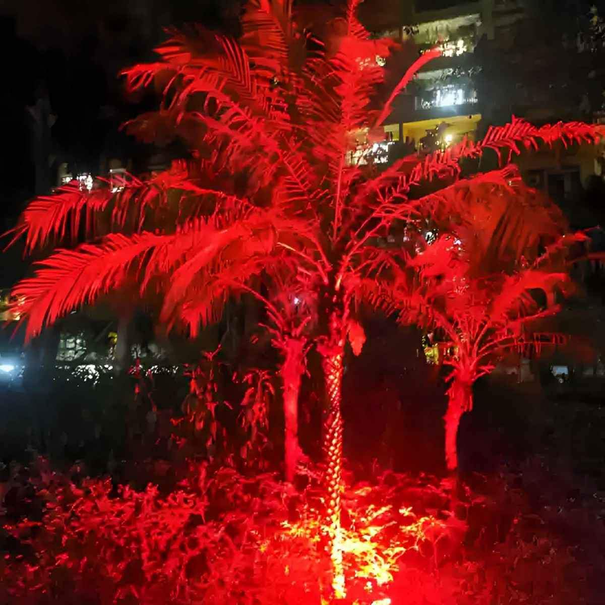 LED Garden Spotlight Waterproof RGB Color-Changing 36W-150W IP65 Outdoor Lighting Tree Garden Patio Lawn Accent | Sansoti