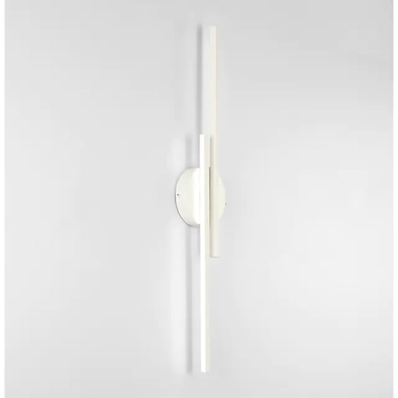 LED Wandlamp Dubbele Lijn 55cm Metaal Zwart Wit Slaapkamer Woonkamer Modern Geometrisch Design Verlichting | Sansoti