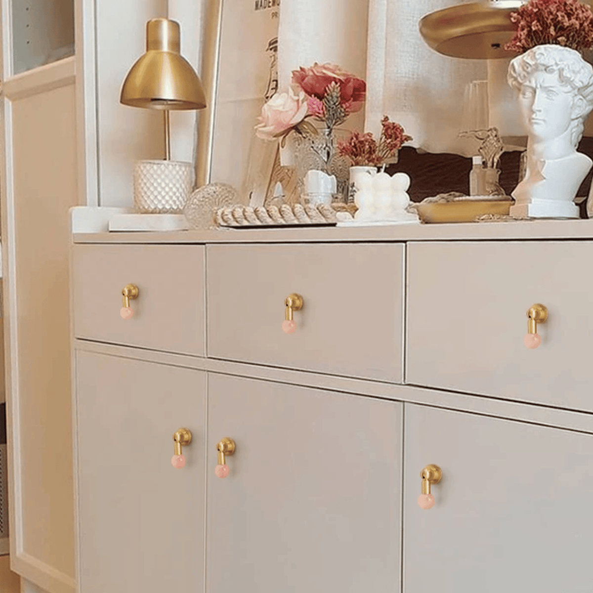 Kristallen Kastknoppen Messing 128mm Lade Handgreep Meubelhardware Elegant Decoratief Luxe Interieur Design | Sansoti