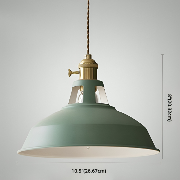 Metalen Hanglamp Industrieel Ø20cm E27 Fitting Vintage Stijl voor Restaurant Eetkamer Woonkamer Verlichting | Sansoti