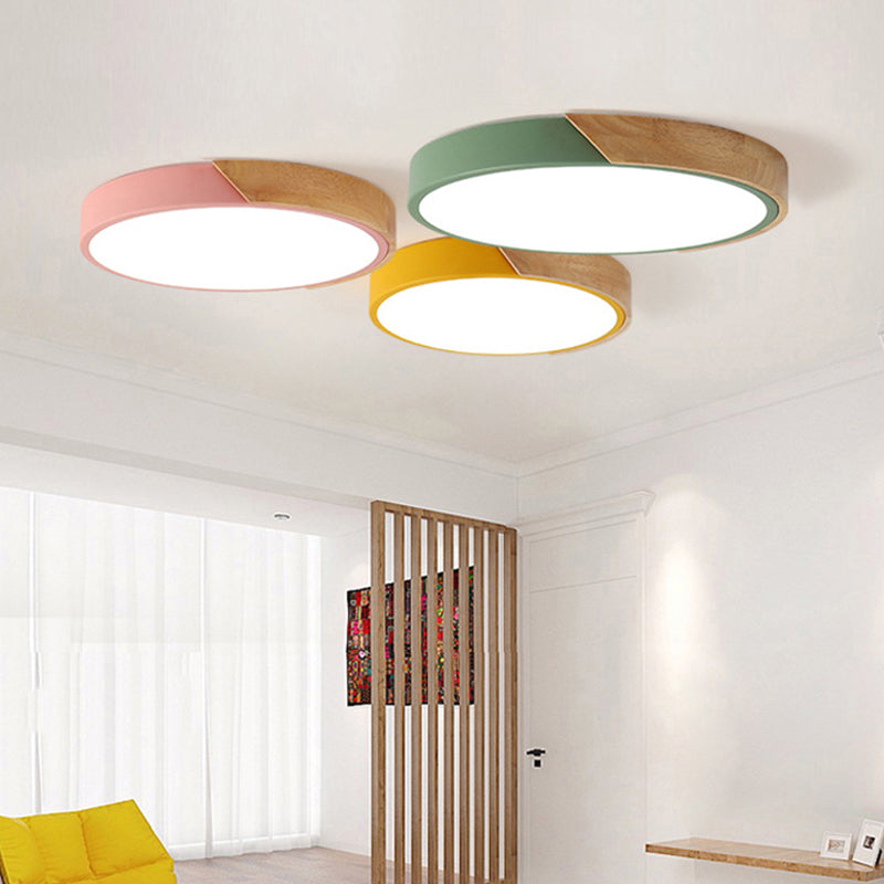 Ronde LED Plafondlamp Acryl Metaal Slaapkamer Woonkamer Inbouw Verlichting Modern Design Energiezuinig | Sansoti