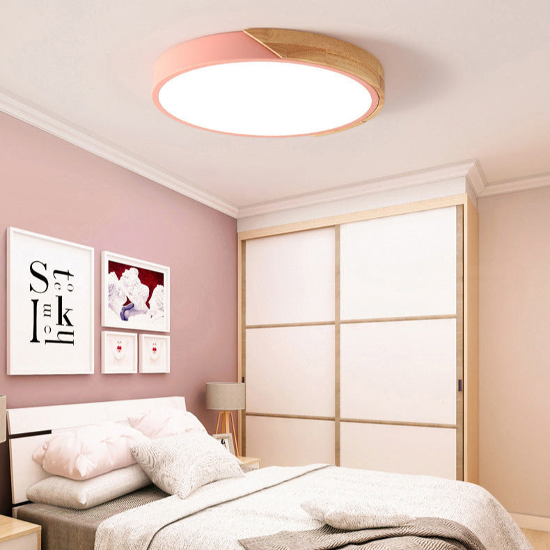 Round LED Ceiling Lamp Acrylic Metal 30cm 18W 220V Dimmable Modern Recessed Lamp Bedroom Living Room Office Energy Efficient Stylish | Sansoti