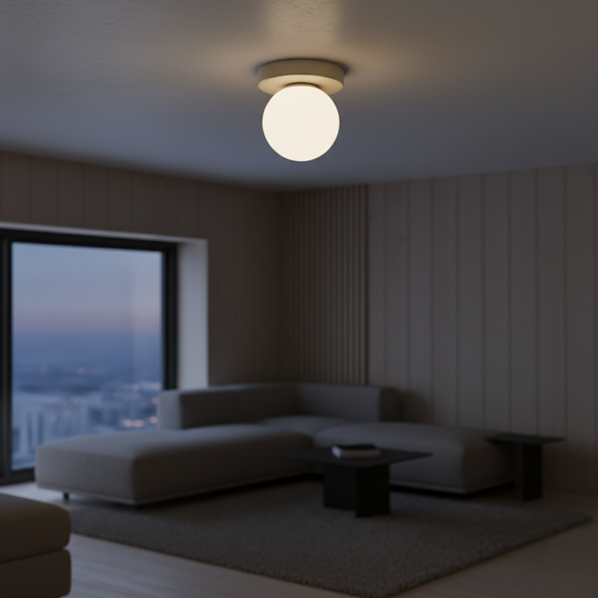 Glas-Kugel Wand- und Deckenleuchte mit farbiger Scheibe 12×10cm G9 LED 3000K Warmweiß 110-240V Festverdrahtet | Sansoti