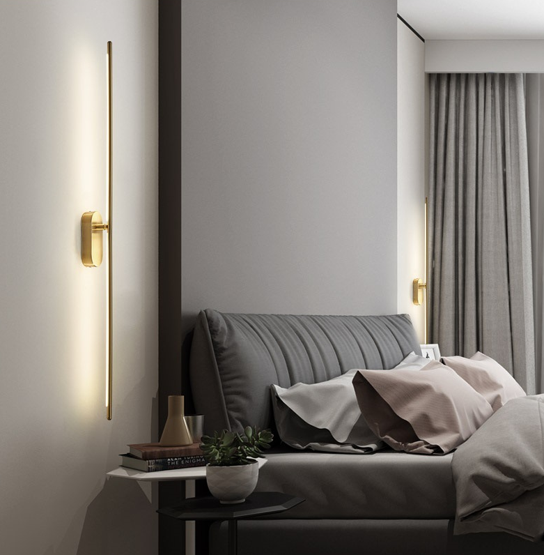 Moderne Metalen Wandlamp Lineair Strip Design voor Slaapkamer Woonkamer | Sansoti