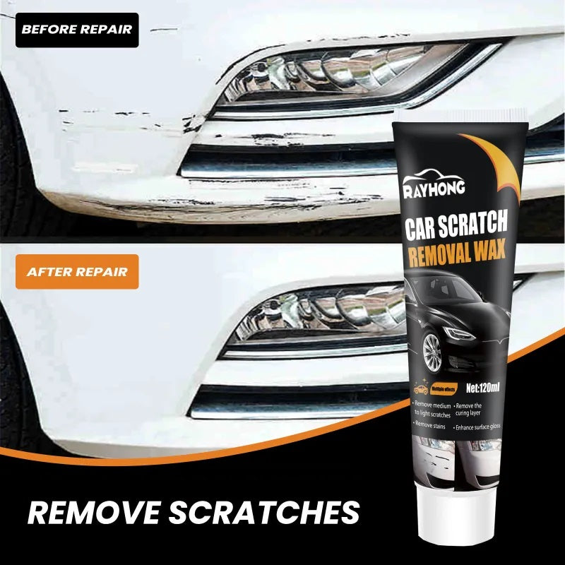 Car Scratch Repair Paste for Light Surface Scratches – Easy Self-Repair with Polishing Sponge – Suitable for All Car Paints and Colors | Sansoti