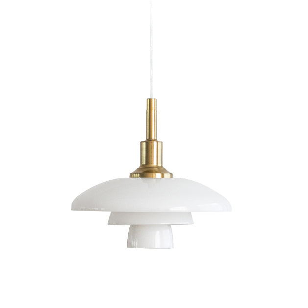 Hanglamp Glas Rond Scandinavisch Wit LED Woonkamer Eetkamer Slaapkamer Modern | Sansoti