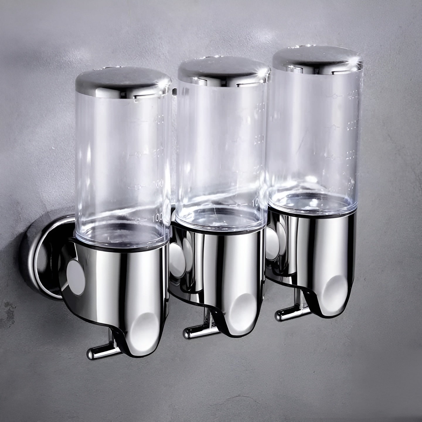 Wandzeepdispenser 500ml Wandmontage RVS Chroom Badkamer Keuken Enkel Dubbel Drievoudig Vloeibare Zeep | Sansoti