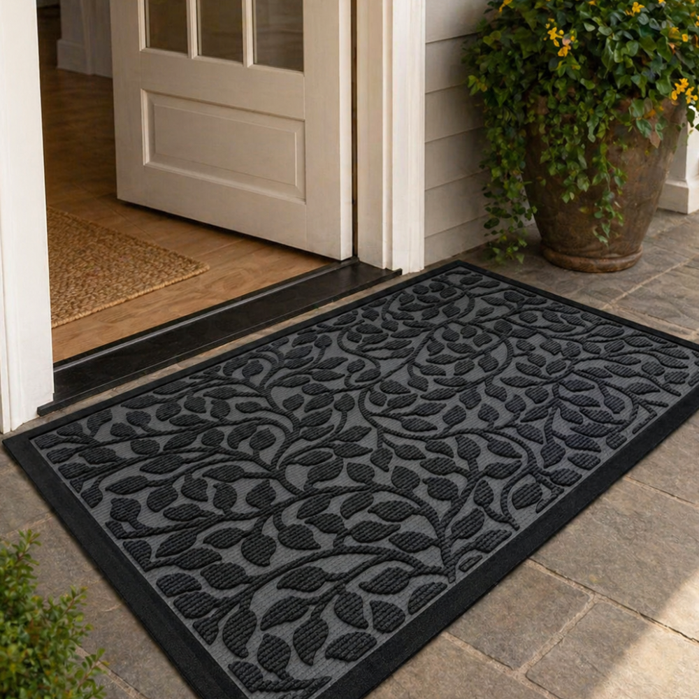 Antislip Deurmat Rubber Buitenmat Entree Portiek Gang Vlekbestendig Weerbestendige Mat voor Binnen en Buiten | Sansoti