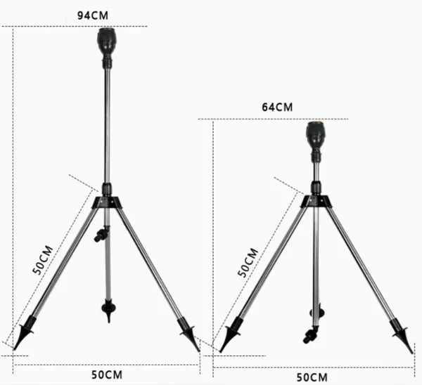 360° Roterende Tuinsproeier met Verstelbaar Sproeipatroon – Ideaal voor Gazons en Tuinen | Sansoti