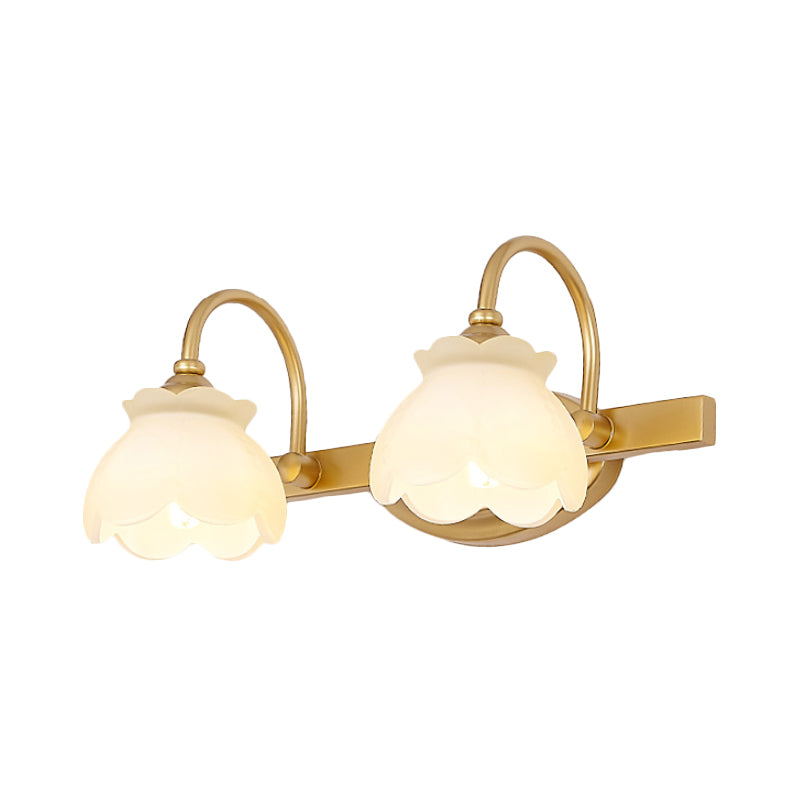 Traditionele Wandlamp Badkamerspiegel Verlichting LED Messing 2/3/4 Lichtpunten | Sansoti