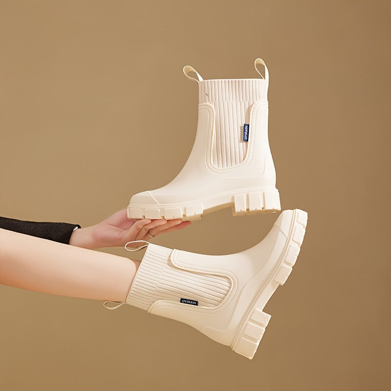 Waterdichte Regenlaarzen Dames Laag Model Antislip Zool Tuinwerk Stadswandeling Flexibele Pasvorm Comfortabel | Sansoti