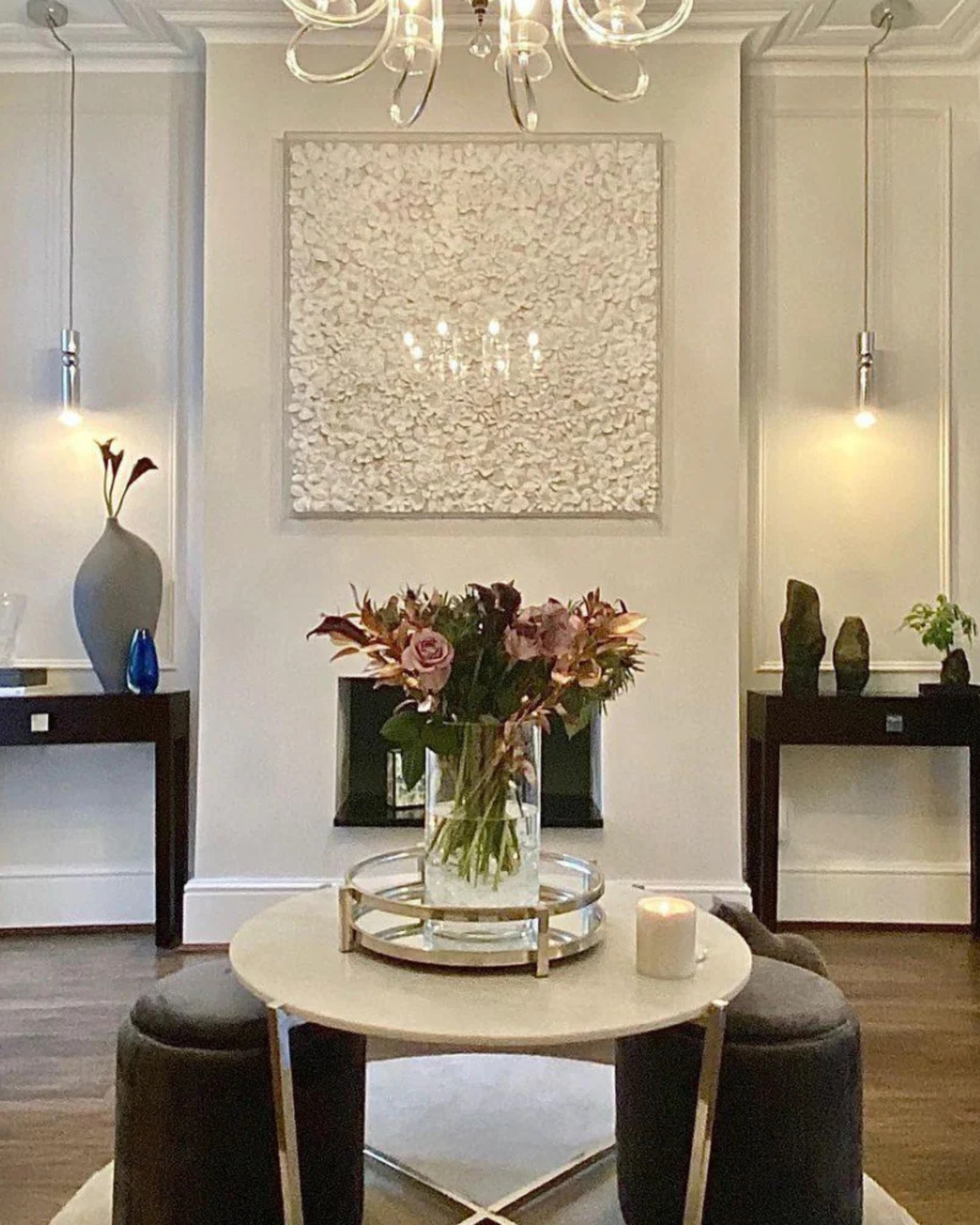 Sculptuurlamp Hanglamp met Vloeiende Vormen Zwart Goud Zilver 1-3-5 Lichtpunten Modern Design Eetkamer Woonkamer Slaapkamer Verlichting | Sansoti