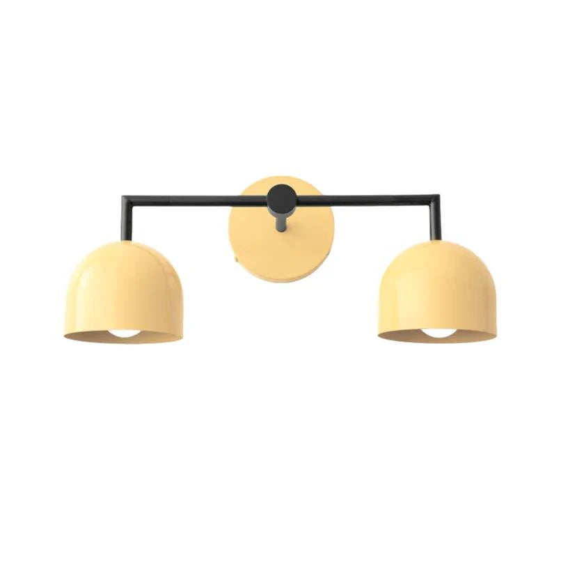 Koepelkapjes Wandlamp Modern Scandinavisch Metaal Zwart Messing 2-3 Lichtpunten Badkamer Hal Slaapkamer Sfeerverlichting | Sansoti