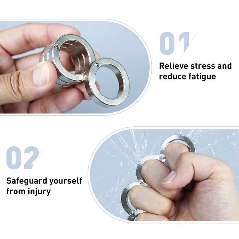 Vouwbare Viervingerring Anti-Stress Fidget Tool Zakformaat Tactiel Speelgoed Mentale Focus Concentratie | Sansoti