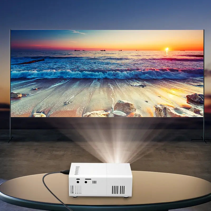 Compacte LED-projector 720P draadloos HDMI USB compatibel thuisbioscoop presentaties kantoor entertainment | Sansoti