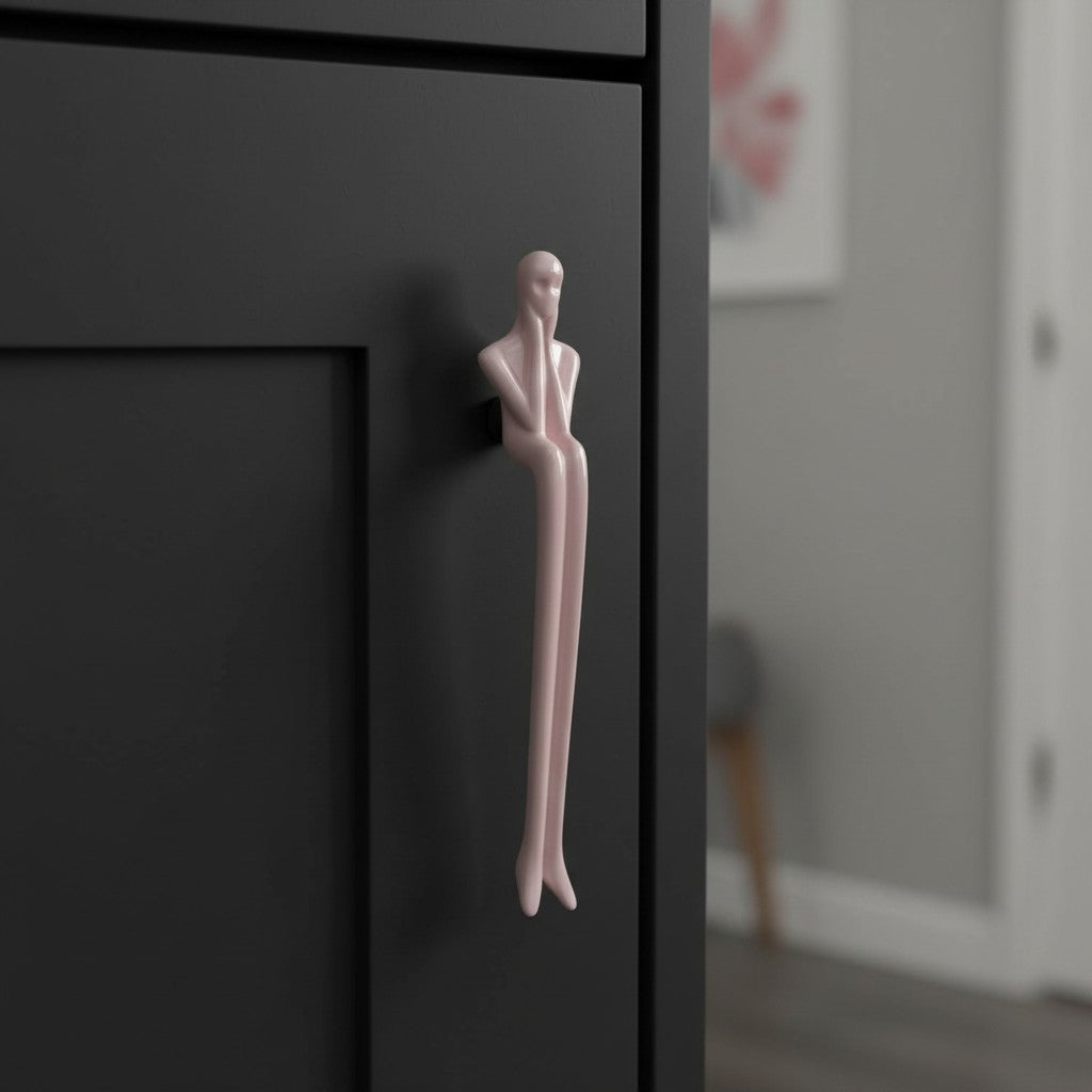 Minimalistische Kastgreep - Messing Zilver Roze - Scandinavisch Design Meubels | Sansoti