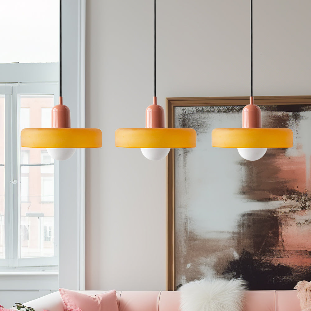 Luccon Suspension Triple Verre G9 Couleurs Rétro Table à Manger Salon Design Éclairage Multi-lampes | Restfield