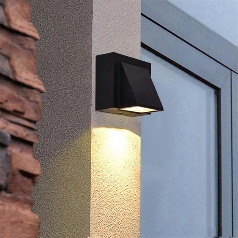 Black Outdoor Wall Light Metal LED Waterproof IP65 Garden Lighting Façade Wall Lighting Weather-Resistant | Sansoti